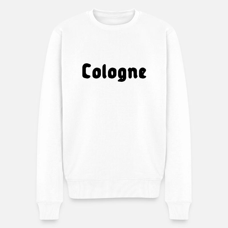 Cologne - Männer Premium Bio Pullover - Weiß