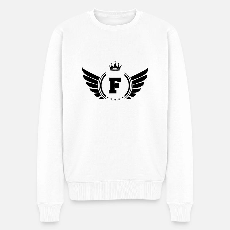 wappen F - Männer Premium Bio Pullover - Weiß