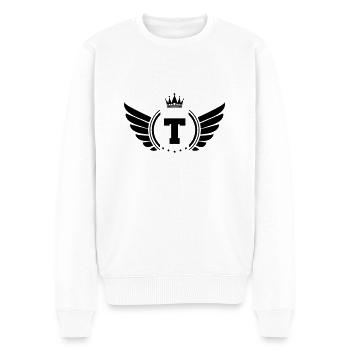 armoiries T - Pull Premium bio Homme - blanc - Devant - Thijin (182cm)