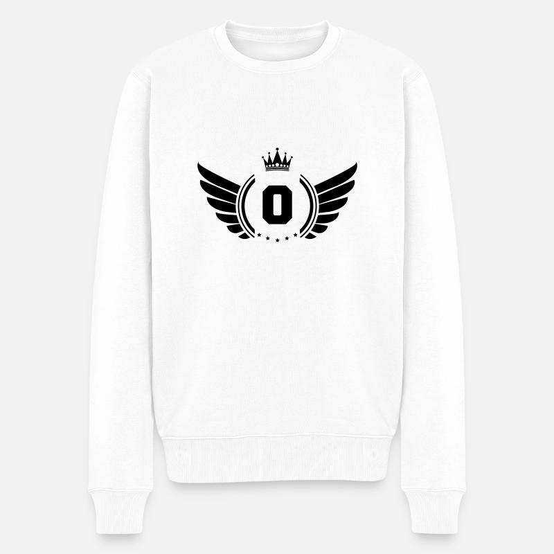 wappen O - Männer Premium Bio Pullover - Weiß