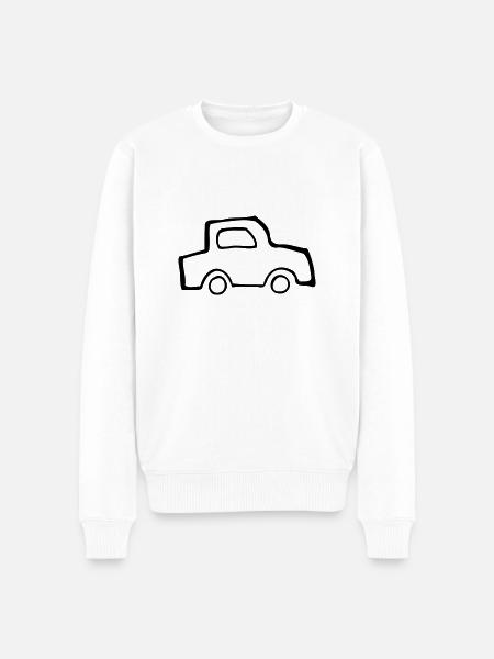 Auto - Männer Premium Bio Pullover - Weiß
