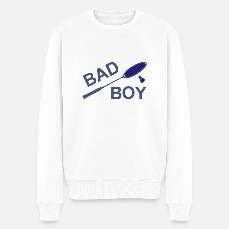 bad boy 2 - Pull Premium bio Homme - blanc