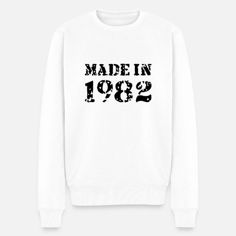 Made in 1982 - Pull Premium bio Homme - blanc