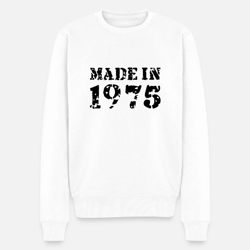 Made in 1975 - Pull Premium bio Homme - blanc