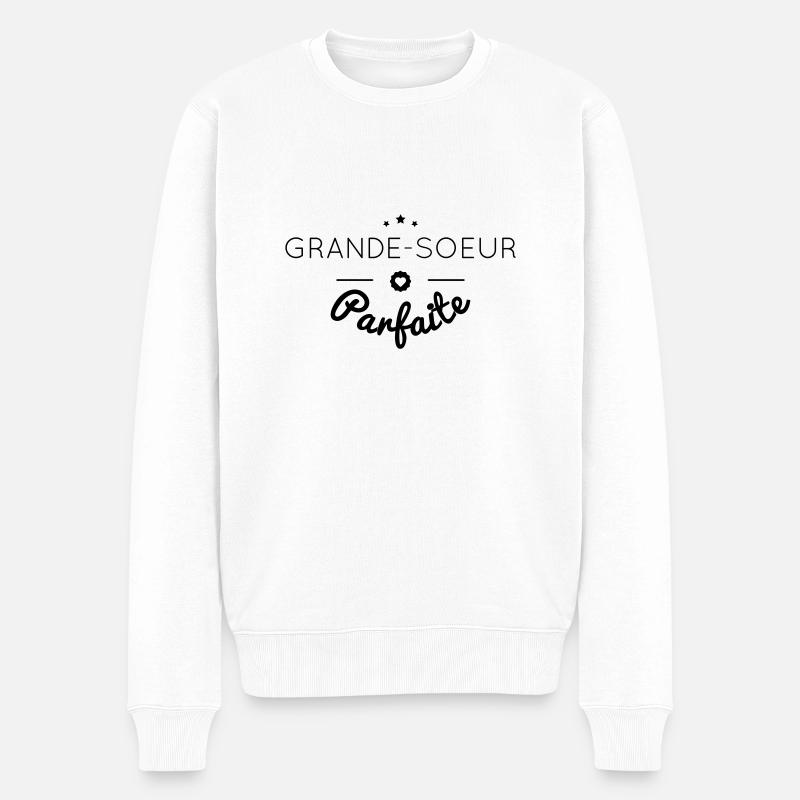 grande soeur parfaite - Pull Premium bio Homme - blanc