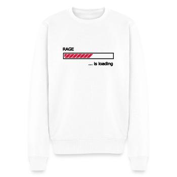 Rage is loading Ladebalken Loading Bar - Männer Premium Bio Pullover - Weiß - Vorne - Thijin (182cm)