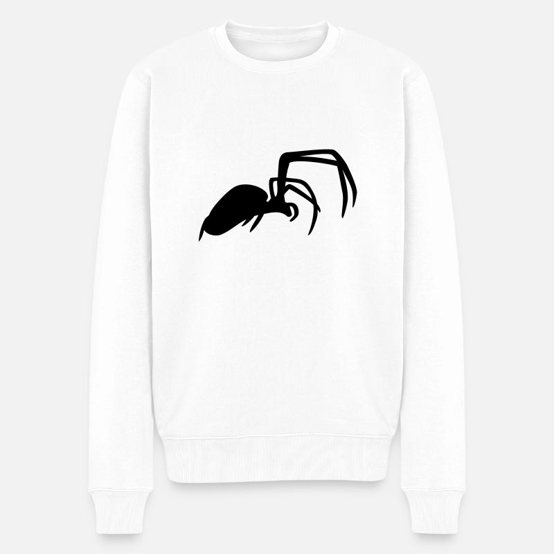 spider - Pull Premium bio Homme - blanc