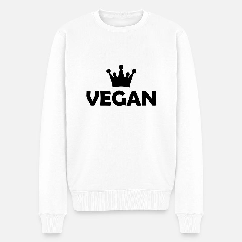 vegan - Pull Premium bio Homme - blanc