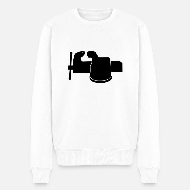étaux_m1 - Pull Premium bio Homme - blanc