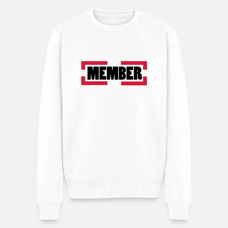 member - Pull Premium bio Homme - blanc