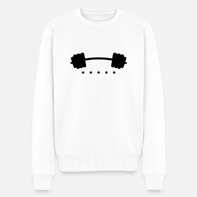 hantel_icon_gp1 - Pull Premium bio Homme - blanc