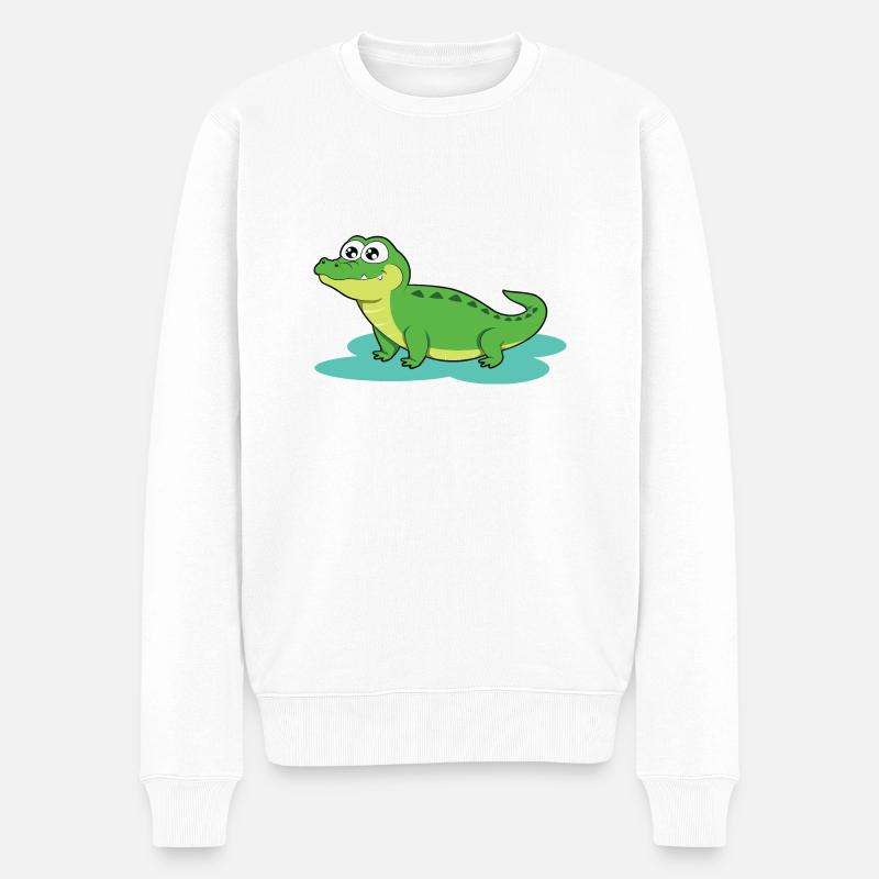 Crocodile - Pull Premium bio Homme - blanc