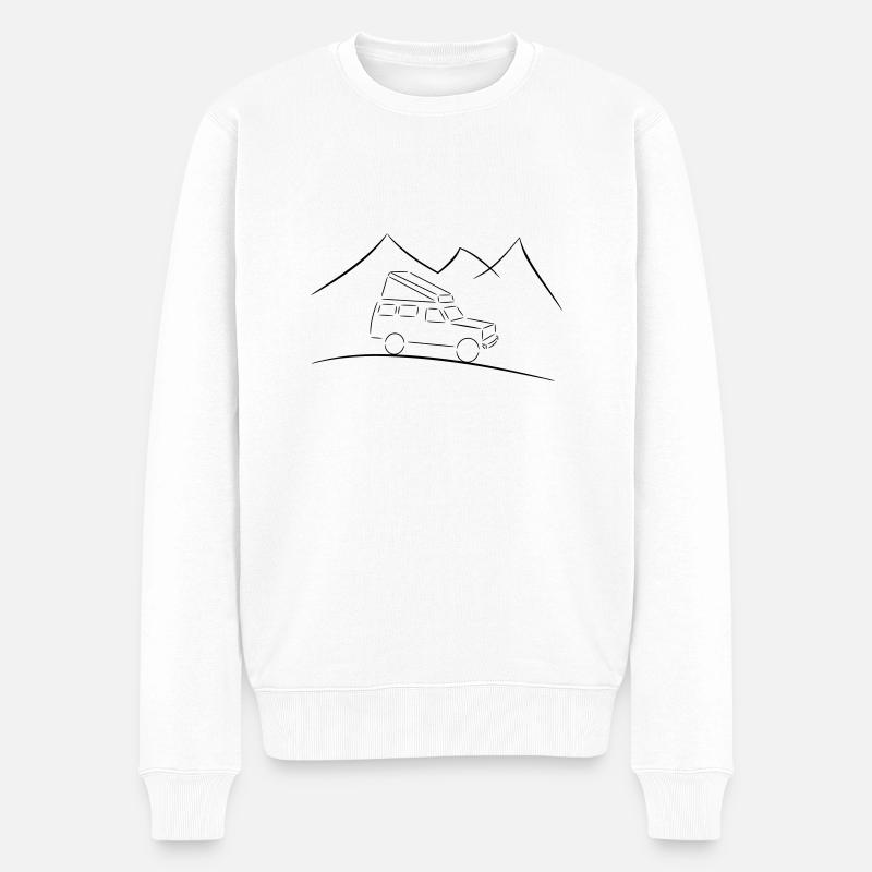Landcruiser - Männer Premium Bio Pullover - Weiß