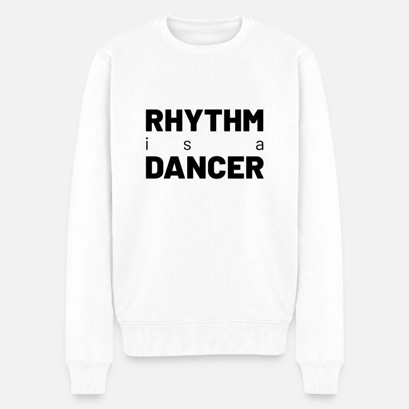 Rhythm is a Dancer - Männer Premium Bio Pullover - Weiß