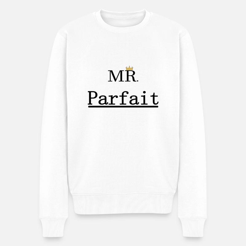 Mr Parfait - Pull Premium bio Homme - blanc