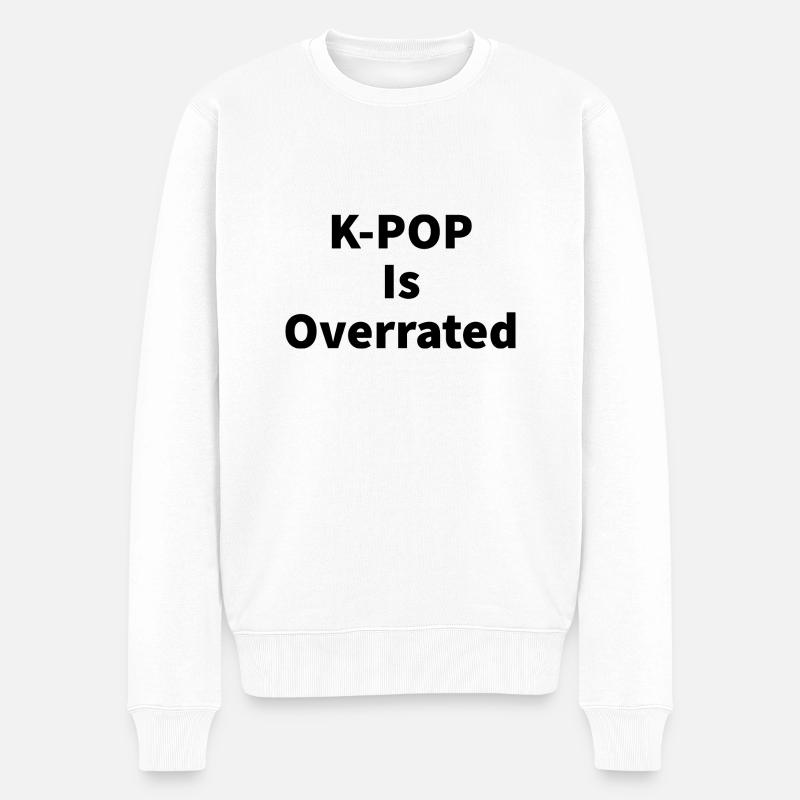 Koreanisch - Männer Premium Bio Pullover - Weiß