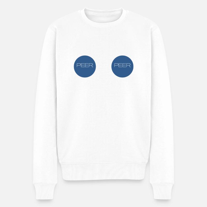 Peer to peer - Pull Premium bio Homme - blanc