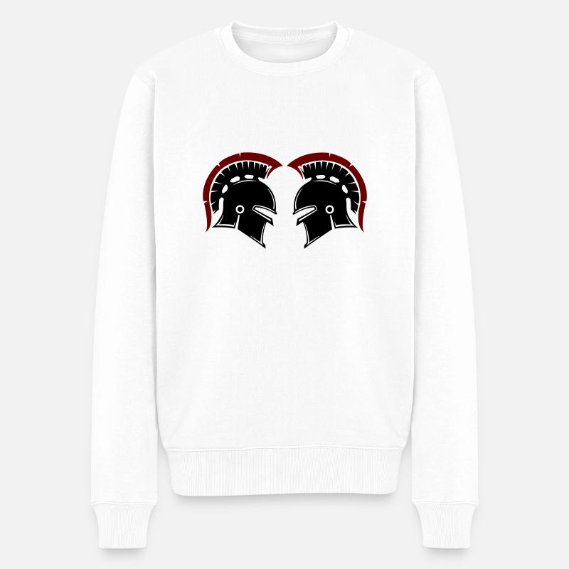 Spartiate 2 - Pull Premium bio Homme - blanc