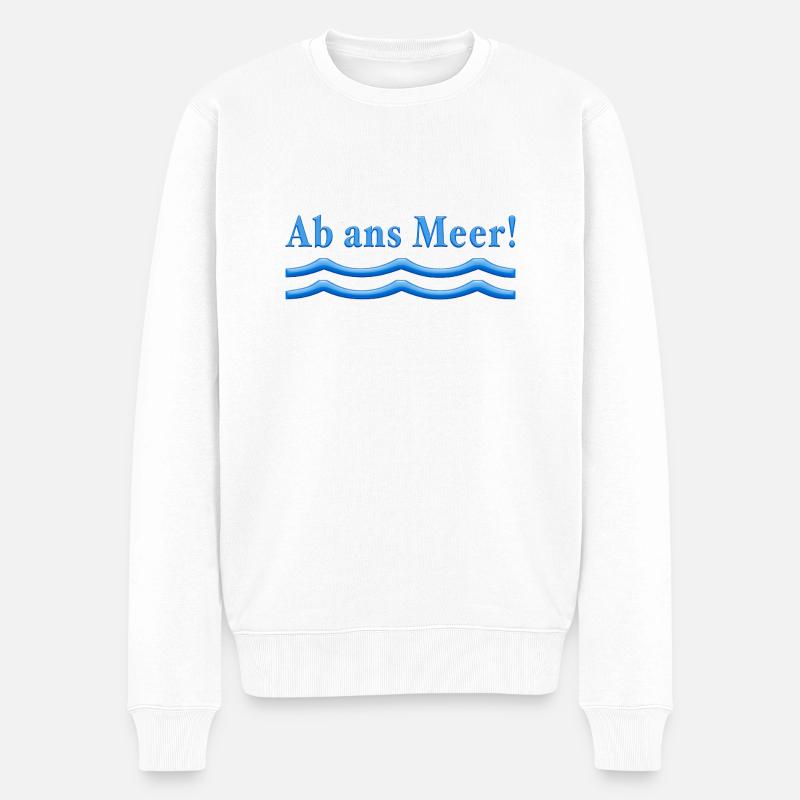 Au large de la mer - Pull Premium bio Homme - blanc