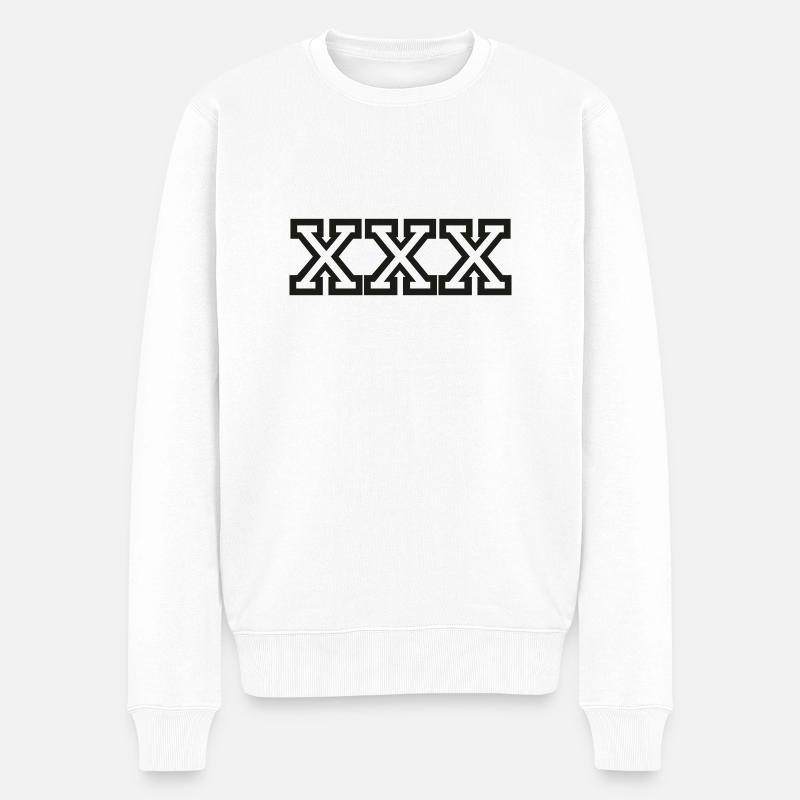 Straight Edge - Pull Premium bio Homme - blanc