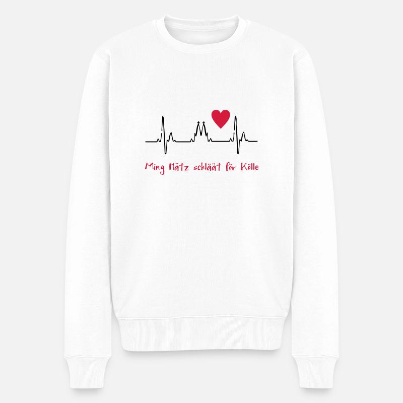 cologne - Pull Premium bio Homme - blanc