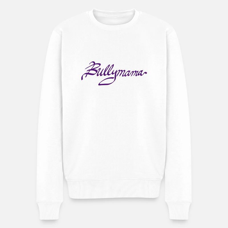 Bullymama - Männer Premium Bio Pullover - Weiß