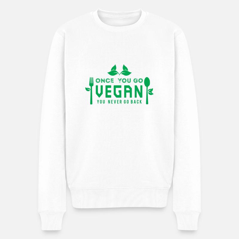 VEGAN - Pull Premium bio Homme - blanc