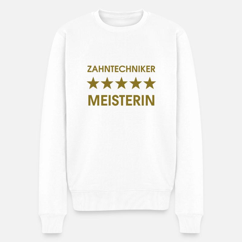 techniciens dentaires CONCIERGE - Pull Premium bio Homme - blanc
