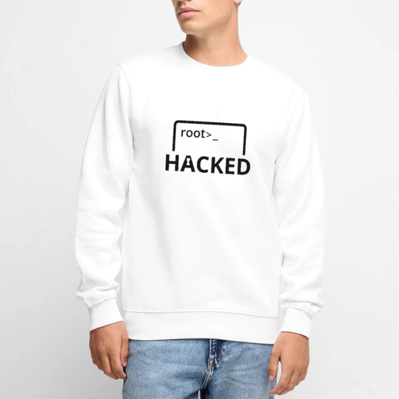 Hacked hacker computer scientist computer programmer Men's Premium Organic Jumper
