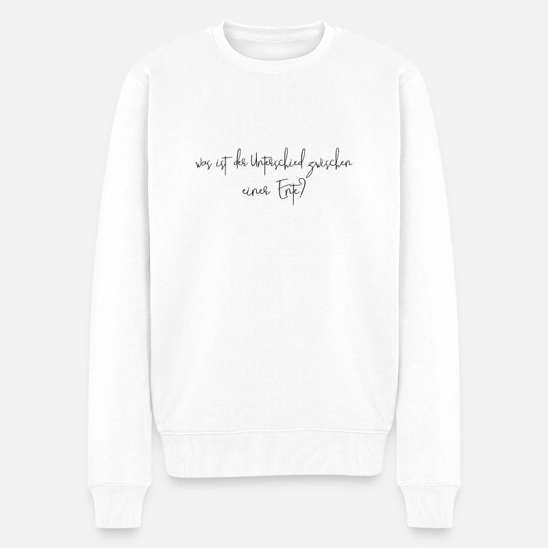 différence entre un canard - Pull Premium bio Homme - blanc