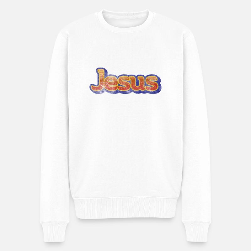 Jésus - Pull Premium bio Homme - blanc