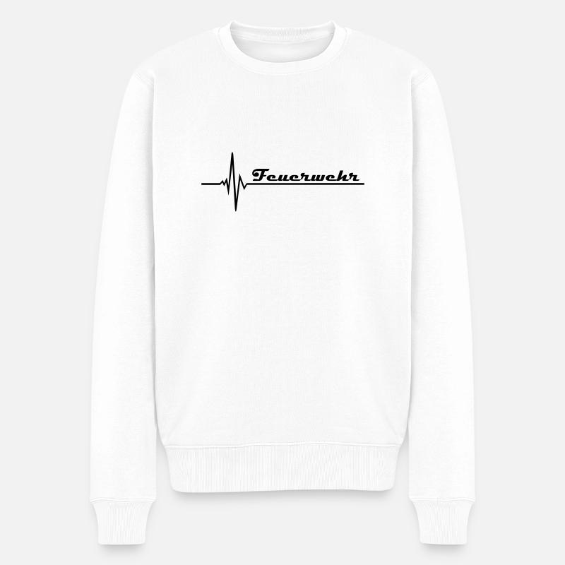 Feu - Pull Premium bio Homme - blanc