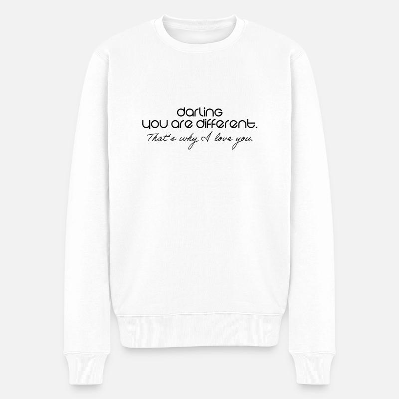 Romantique - Pull Premium bio Homme - blanc