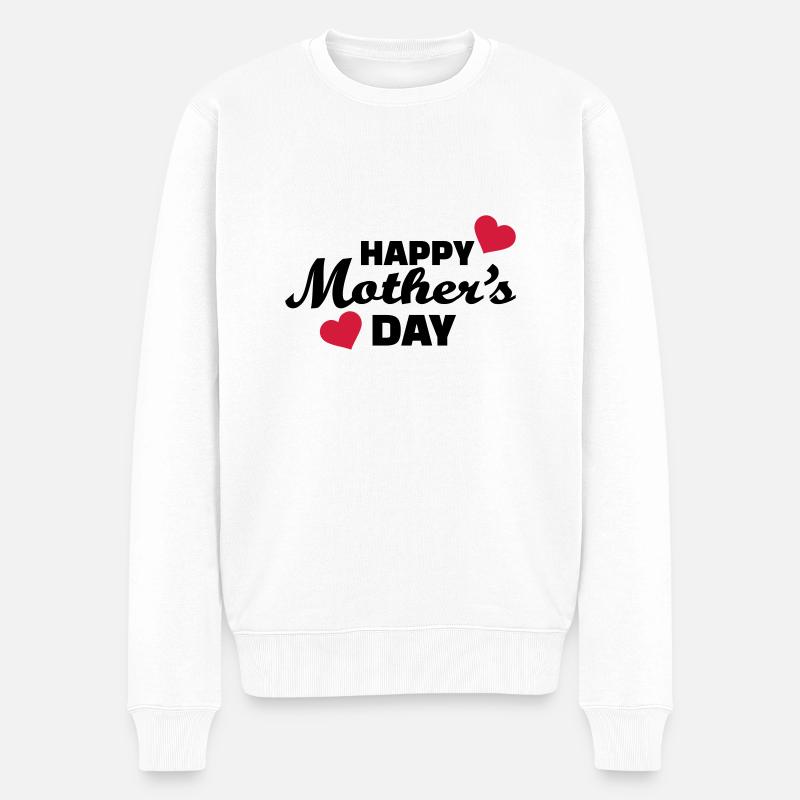 Happy Mother's Day - Pull Premium bio Homme - blanc