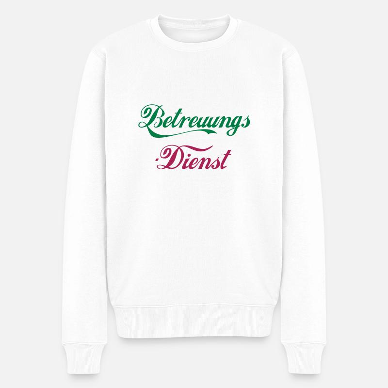 Betreuungs-Dienst - Männer Premium Bio Pullover - Weiß