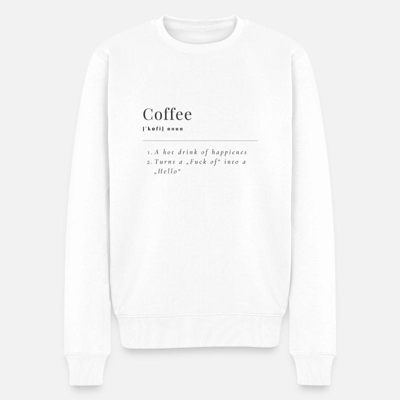 Définition du café - Pull Premium bio Homme - blanc