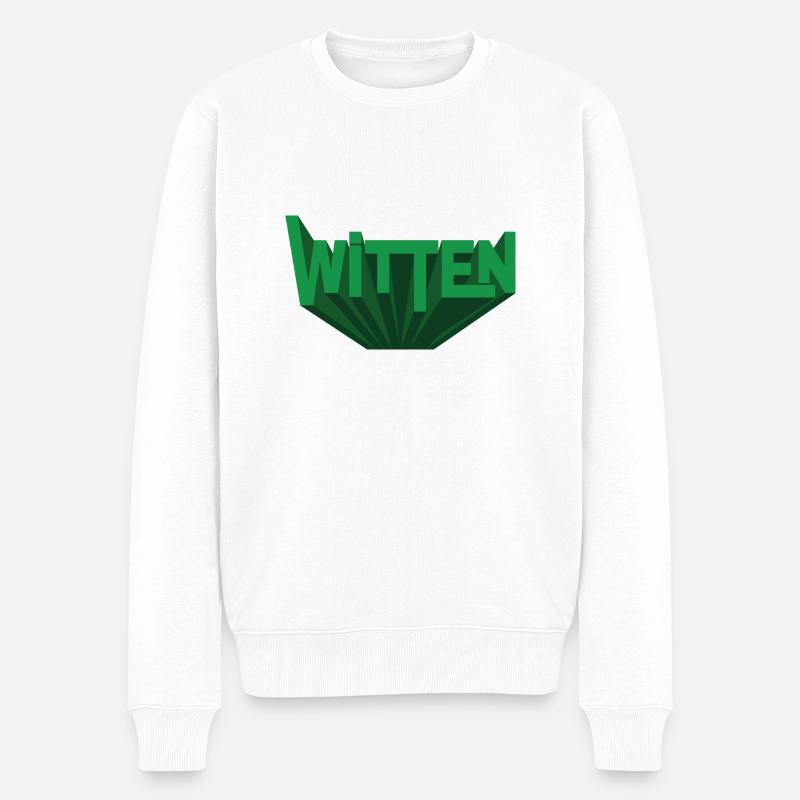 Witten - Männer Premium Bio Pullover - Weiß