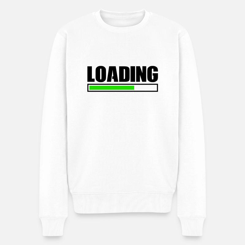 loading - Männer Premium Bio Pullover - Weiß