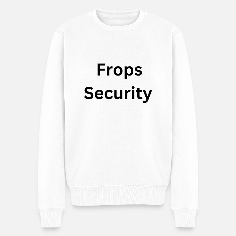 Frops Security - Männer Premium Bio Pullover - Weiß