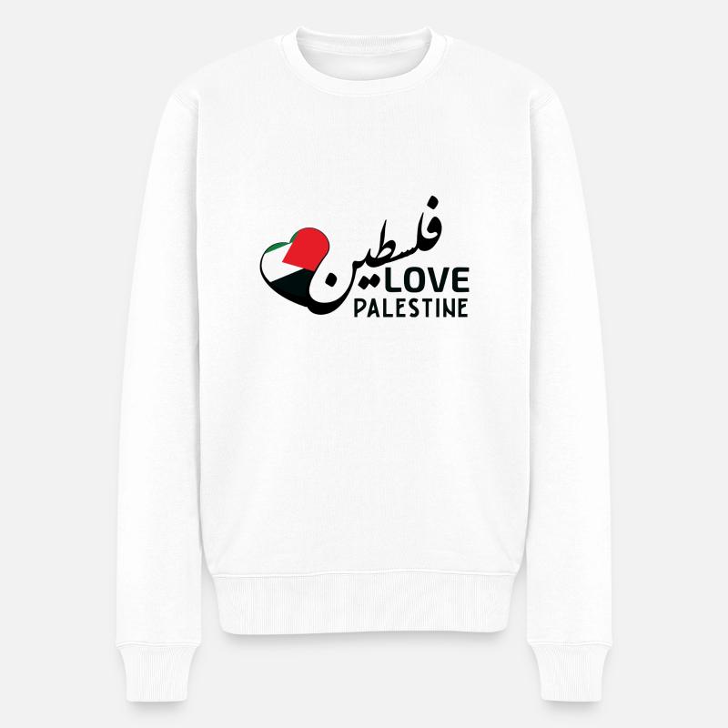 Palestine - Pull Premium bio Homme - blanc