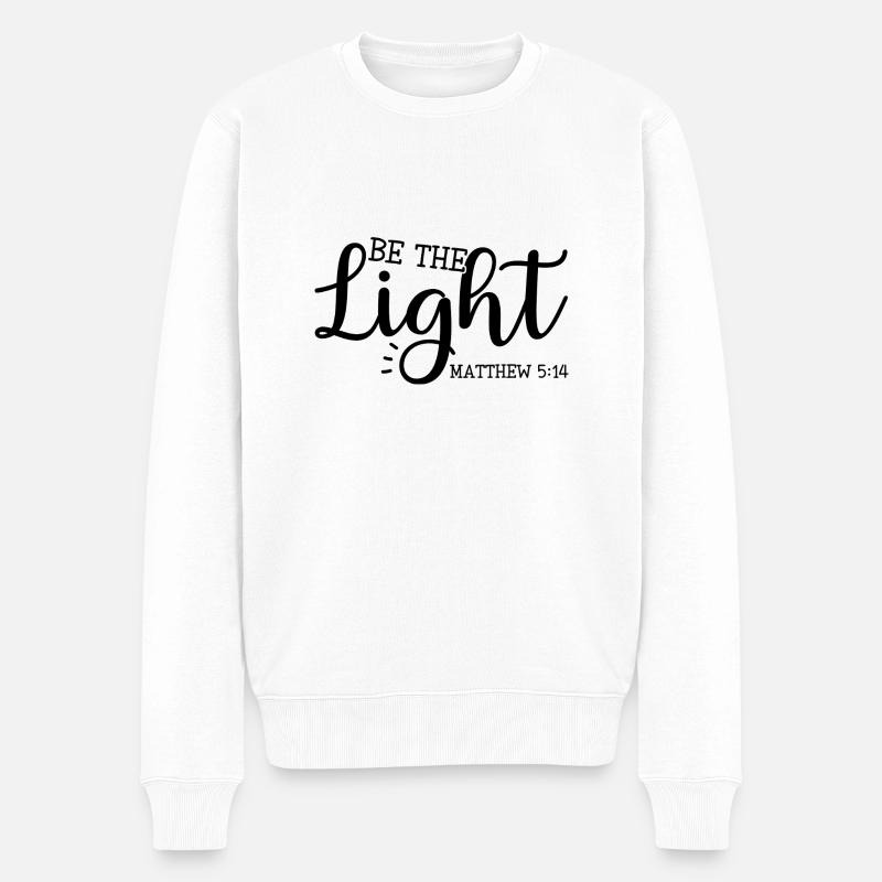 Lumière du monde - Pull Premium bio Homme - blanc