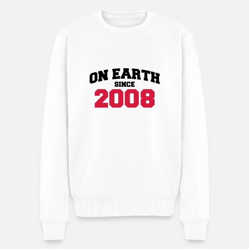 on earth 2008 (fr) - Pull Premium bio Homme - blanc