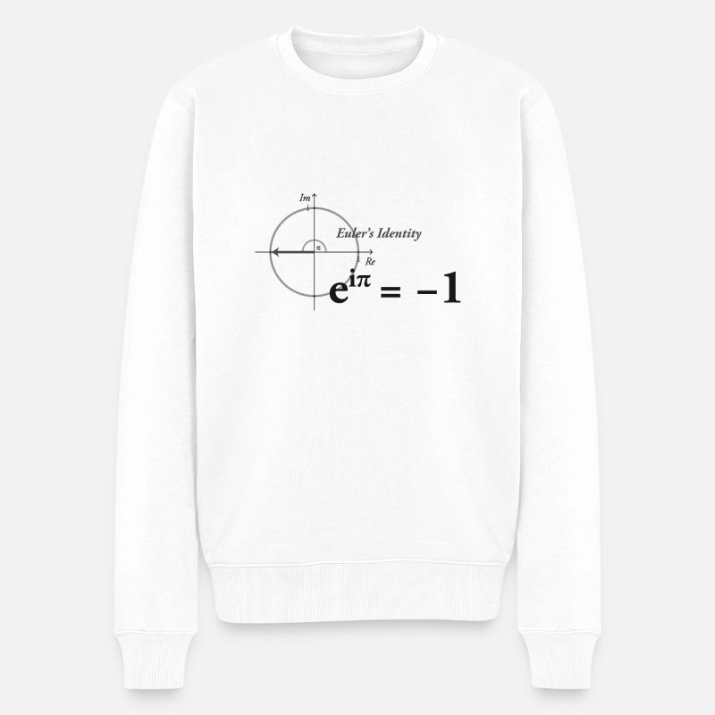 Formule mathématique d'Euler - Pull Premium bio Homme - blanc