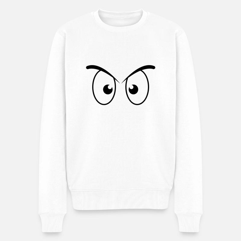 augen02 - Pull Premium bio Homme - blanc