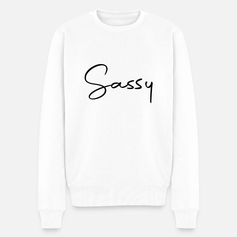 impertinent - Pull Premium bio Homme - blanc