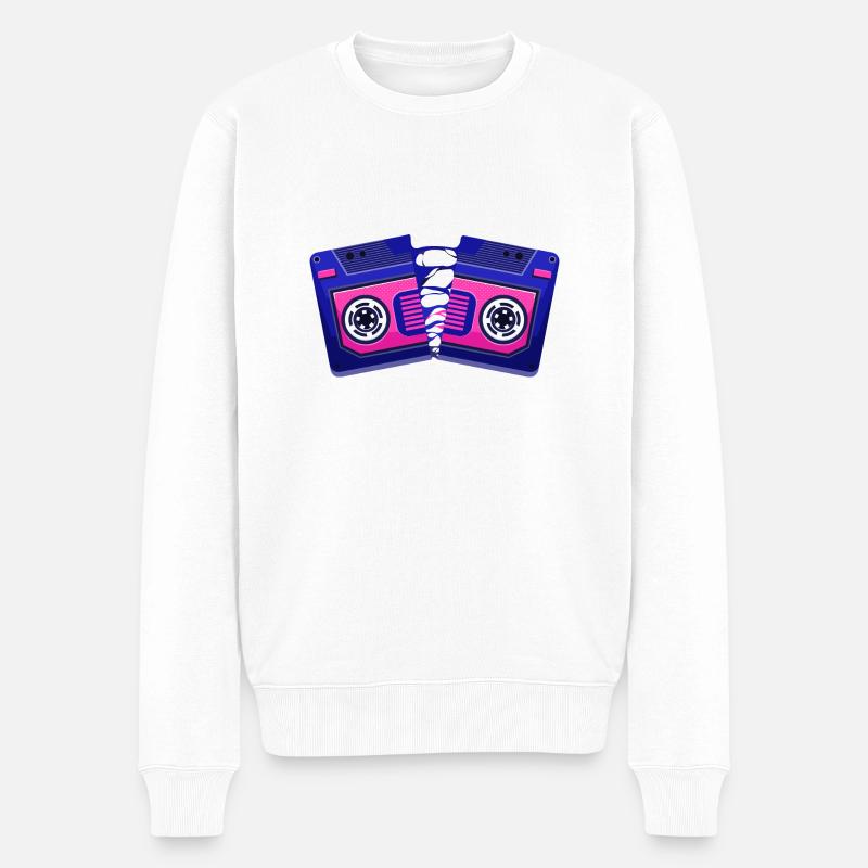 cassette cassée - Pull Premium bio Homme - blanc