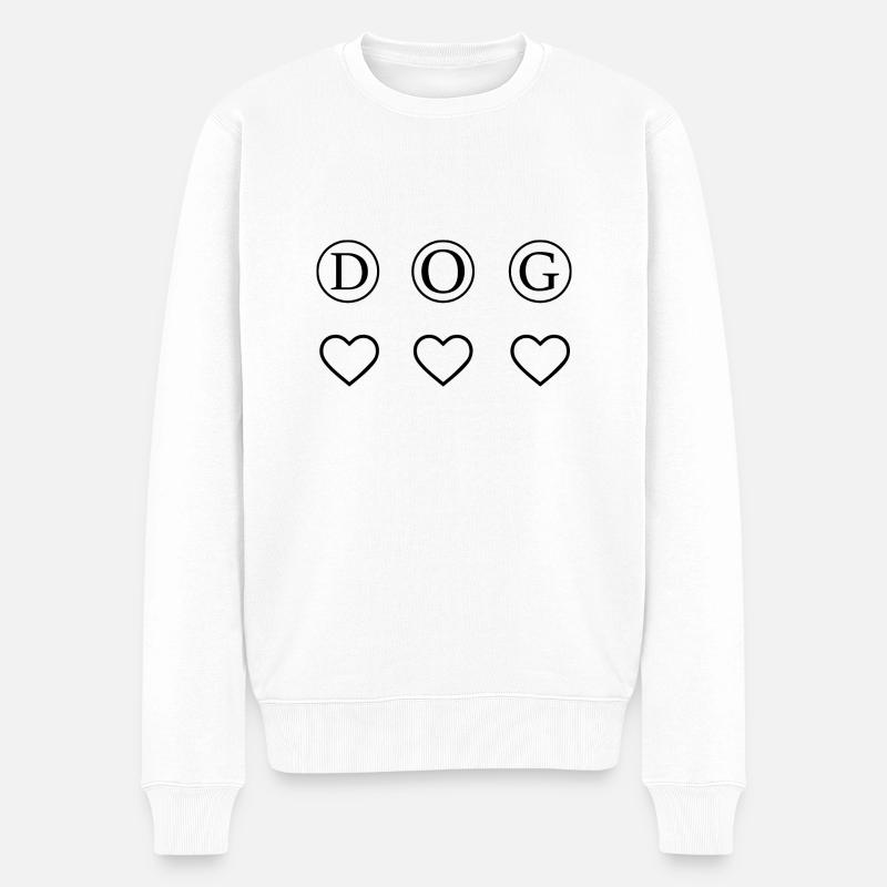 Hund Chien - Pull Premium bio Homme - blanc