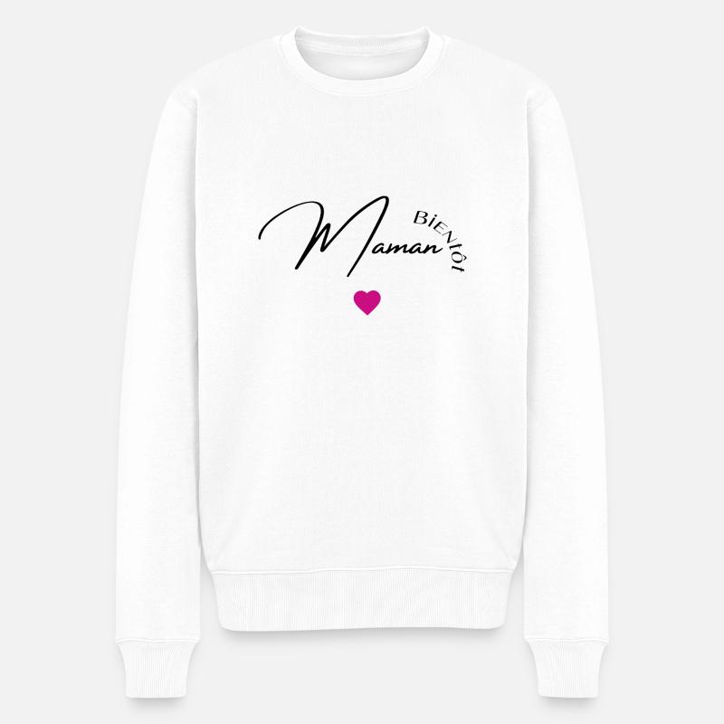 Bientôt maman - Pull Premium bio Homme - blanc