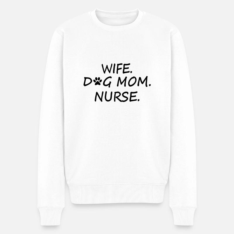 Chien Hund - Pull Premium bio Homme - blanc