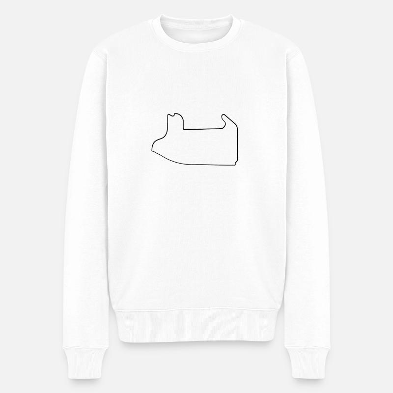 Hippodrome de Las Vegas - Pull Premium bio Homme - blanc